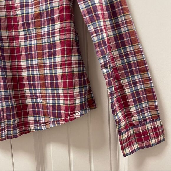 TNA Plaid Flannel Button-Up Red - Picture 3 of 16